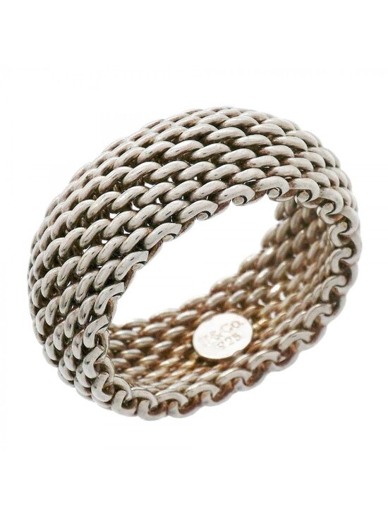Tiffany & Co. Jewelry - ★SOLD★ Tiffany & Co Ring Somerset Mesh 925 Sterling Silver